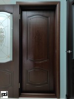 Межкомнатные двери от производителя шпонированные Мария шоколад стекло светлое уф. фотопечать