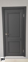 Межкомнатные двери Деканто / цвет Barhat Black ПГ (двери черные)