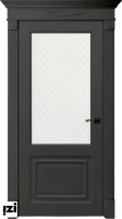 Межкомнатные двери Верона / цвет Barhat Black ПГ (двери черные)