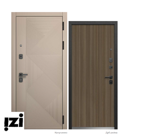 Входные двери Феррони Luxor 2МДФ Геометрия • Толщина полотна 11,5 см • Магнитный уплотнитель