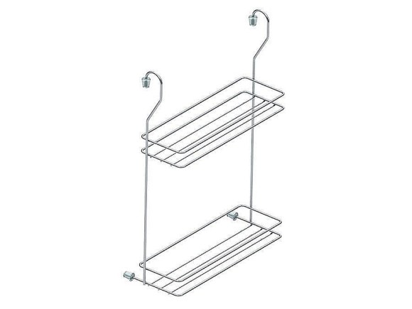 Полка 2-х ярусная малая Хром