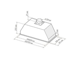 Встраиваемая вытяжка GS Bloc P 600 Черный