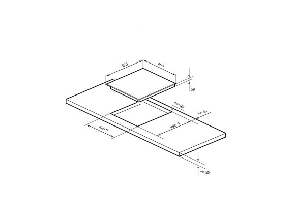 Индукционная варочная поверхность EVI 430A WH Белый