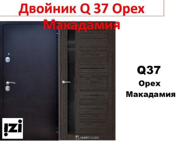 Входные двери ДВОЙНИК  Q55 Лиственница Белая квартира, улица