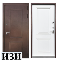 Входные двери Термолюкс медь / винорит белый