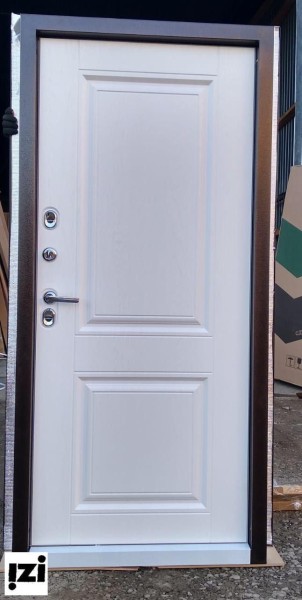 Входные двери Герда new (терморазрыв) Альберо браш браун (белый под крашенный массив