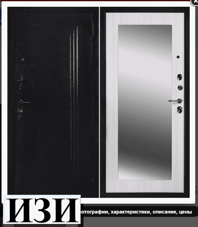 Входные двери ТЕХНО ЗЕРКАЛО СВЕТЛЫЙ Атарес