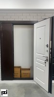 Входные двери классика нестандартные 1200*2200 мм ,Муар Бордо. двери для улицы частного дома, коттеджей и квартиры