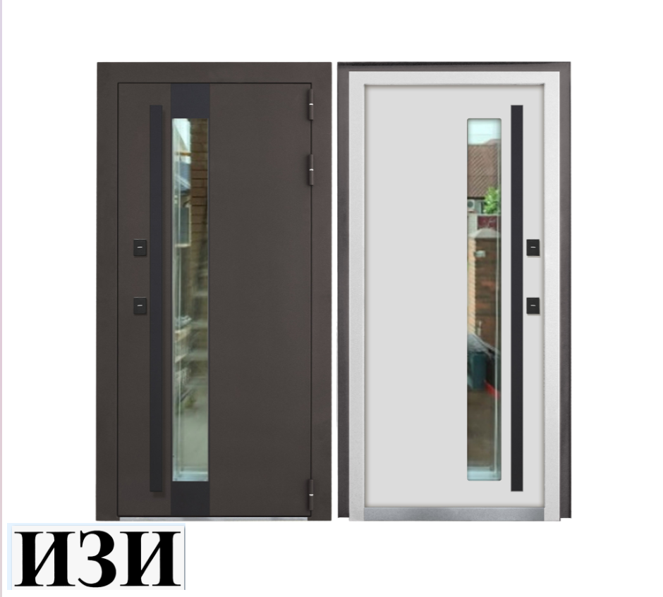 Входные двери Кронос Термо RAl 8019 терморазрыв