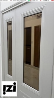 Межкомнатные двери Ультра Бс 4 2000мм, эмаль Мокко стекло
