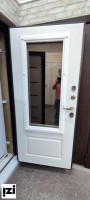 Входные двери Антарес ВИКТОРИЯ со стеклом и ковкой ТЕРМО терморазрыв