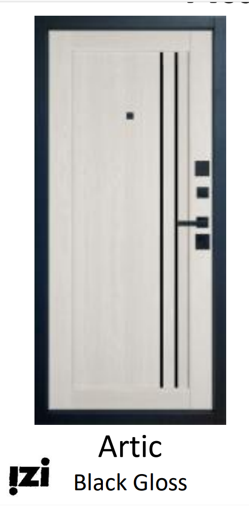 Входные двери BALANCE Twin Atum Pro 33 Artic Black Gloss VFD Владимировская фабрика дверей