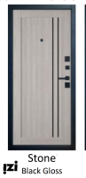 Входные двери BALANCE Twin Atum Pro 33 Artic Stone Black Gloss VFD Владимировская фабрика дверей