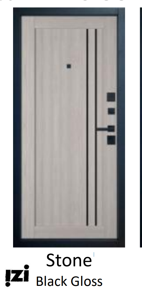 Входные двери BALANCE Twin Atum Pro 33 Artic Stone Black Gloss VFD Владимировская фабрика дверей