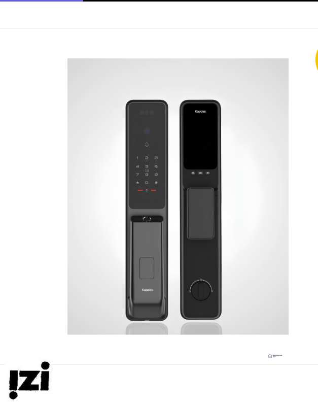 Электронный дверной замок Kaadas Q9 FVP Finger Vein/3D Face