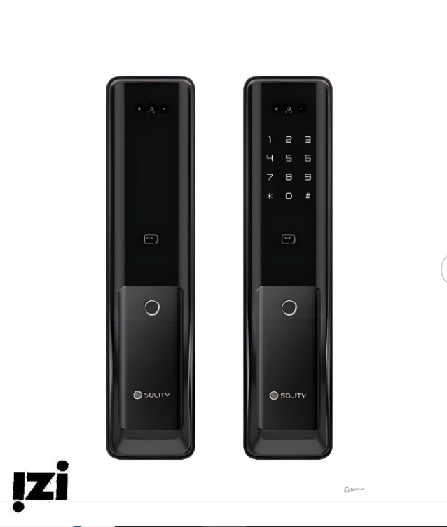 Электронный дверной замок Solity GP-6000BAK BLACK с Face ID