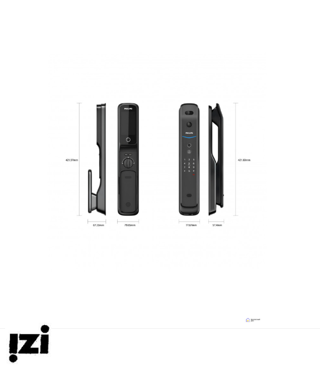 Электронный дверной замок Philips EasyKey DDL709-FVP-7HWS