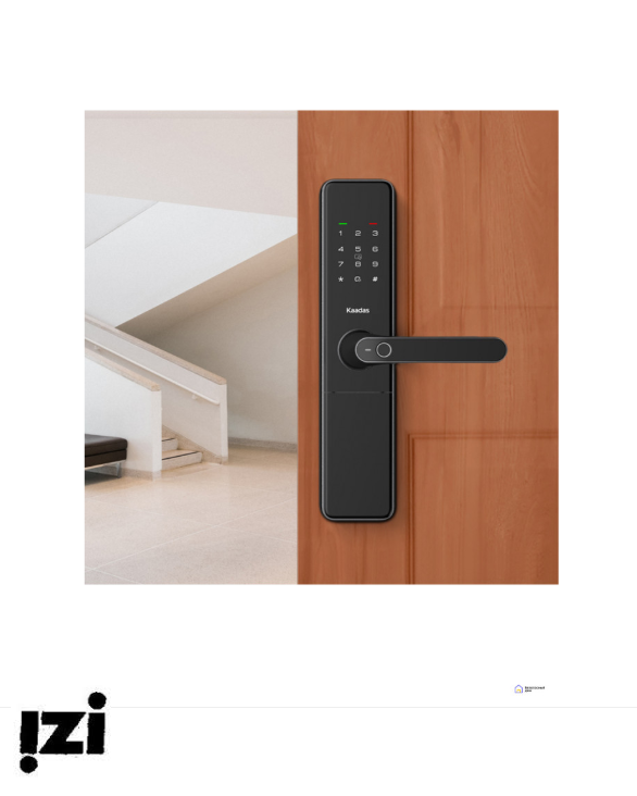 Электронный дверной замок Kaadas S500-5W с отпечатком пальца