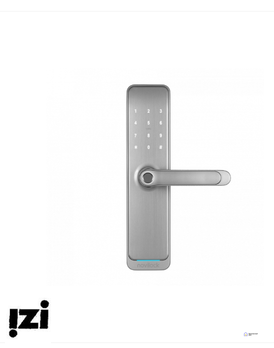 Электронный дверной замок Smart Fast SILVER Novilock v.4212