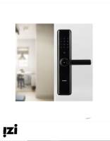 Врезной электронный дверной замок Kaadas S8 Black с отпечатком пальца