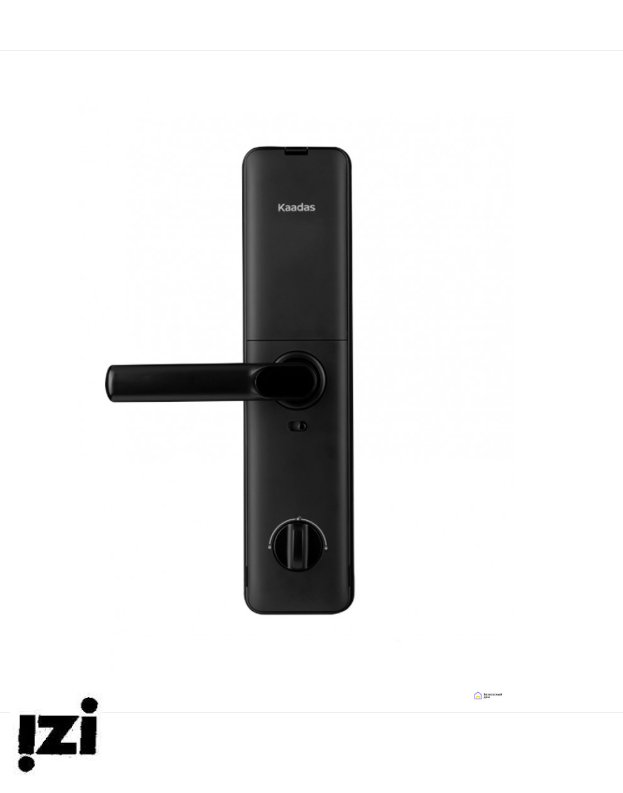 Врезной электронный дверной замок Kaadas S8 Black с отпечатком пальца