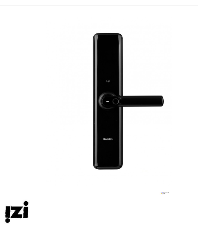 Врезной электронный дверной замок Kaadas S8 Black с отпечатком пальца
