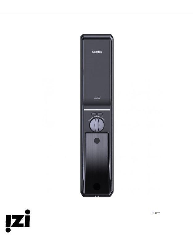 Врезной электронный дверной замок Kaadas K9-5W Black с отпечатком пальца