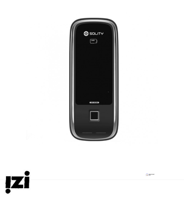 Накладной электронный дверной замок с отпечатком пальца Solity GR-50BK