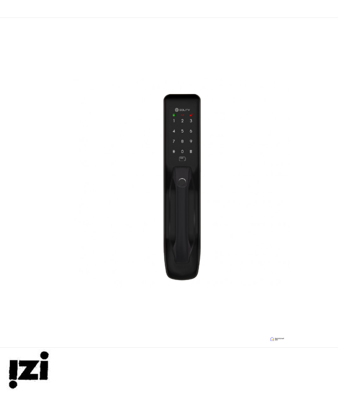 Электронный дверной замок Solity GP-3000BK BLACK с отпечатком пальца