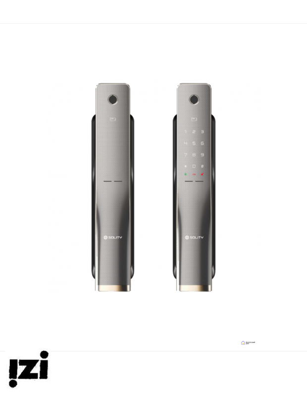 Электронный дверной замок Solity GP-4000BK DARK SILVER с отпечатком пальца