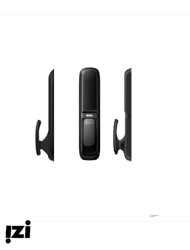 Электронный дверной замок Solity GSP-1000BK BLACK с отпечатком пальца