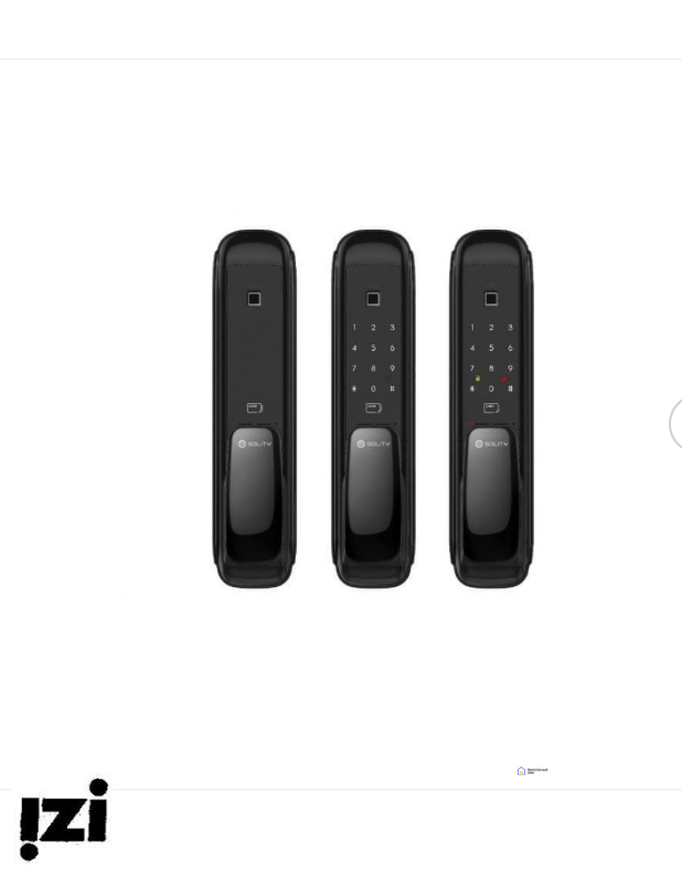 Электронный дверной замок Solity GSP-1000BK BLACK с отпечатком пальца