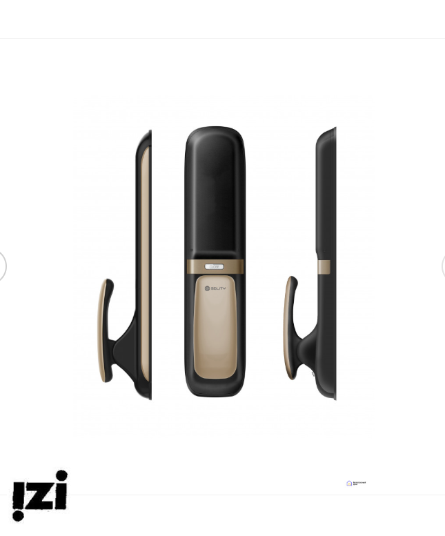 Электронный дверной замок Solity GSP-1000BK GOLD с отпечатком пальца