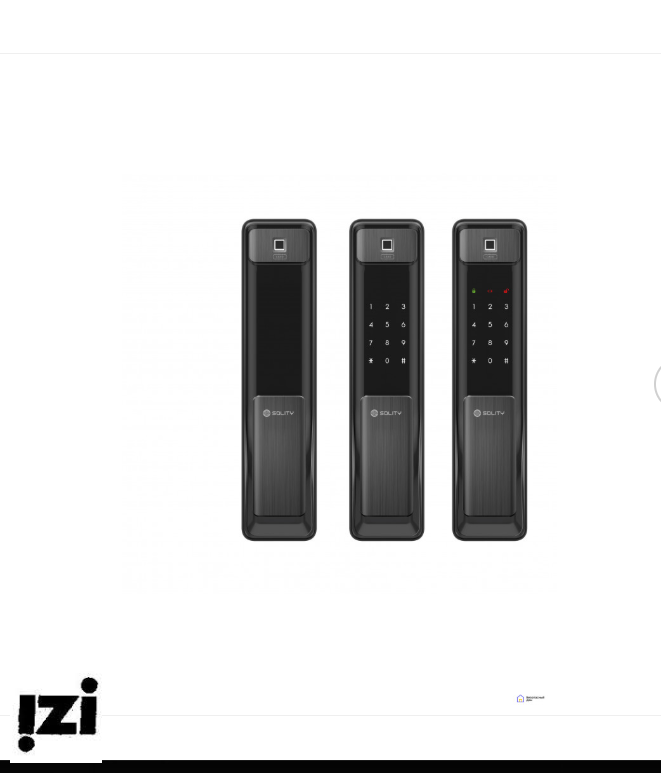 Электронный дверной замок Solity GSP-2000BK BLACK с отпечатком пальца