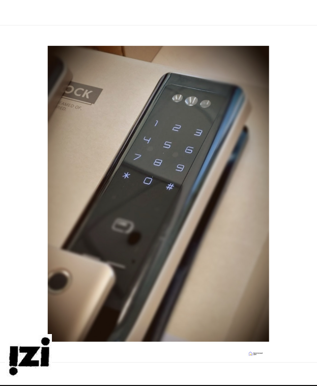 Электронный дверной замок Solity GP-6000BAK Champagne Gold с Face ID