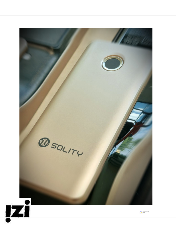 Электронный дверной замок Solity GP-6000BAK Champagne Gold с Face ID