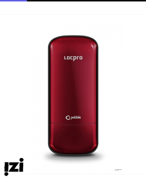 Накладной электронный дверной замок LocPro C50R2 Series Red Digital Door Lock