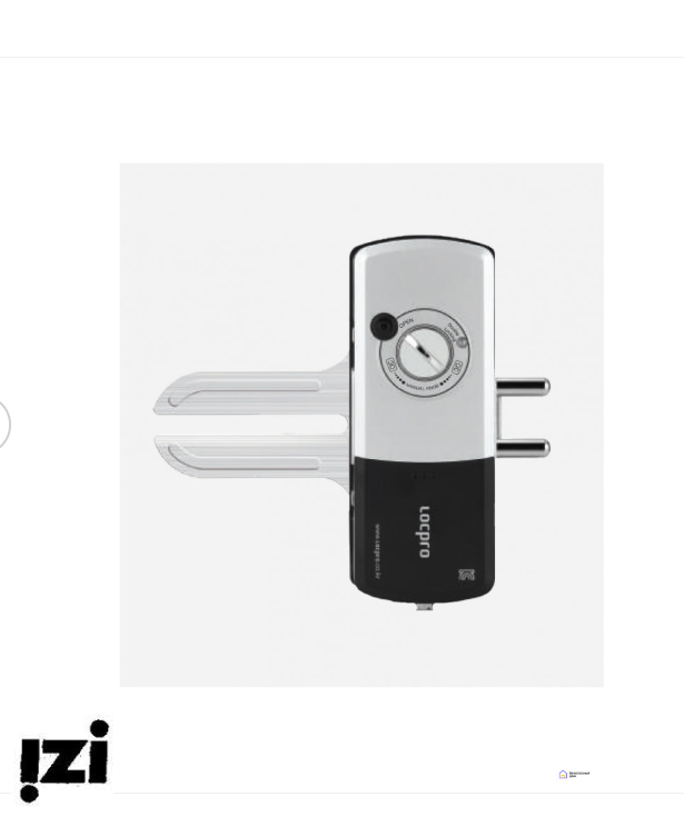 Электронный дверной замок для стеклянной двери LocPro GL725B2 Series Black