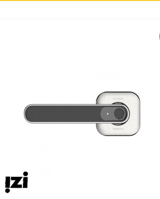 Врезной электронный дверной замок Kaadas LH01 Silver с отпечатком пальца