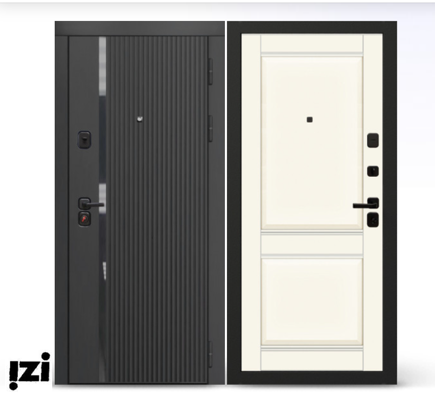 Входная дверь OIKO ACOUSTIC Art Black/DIM I-10 Angel Matt