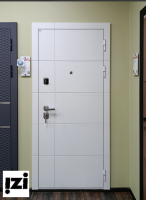 Входная дверь OIKO ACOUSTIC Grafika-2 White/DIM I-10 Angel Matt