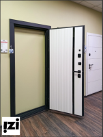 Входная дверь OIKO ACOUSTIC Art Black/Art Софт белый