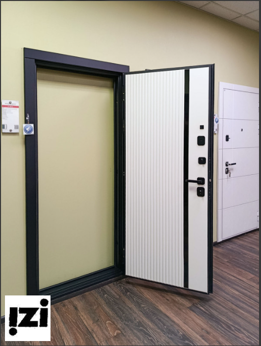 Входная дверь OIKO ACOUSTIC Art Black/Art Софт белый