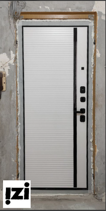 Входная дверь OIKO ACOUSTIC Art Black/Art Софт белый