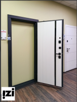 ходная дверь OIKO ACOUSTIC Art Black/Wood/Art Софт белый