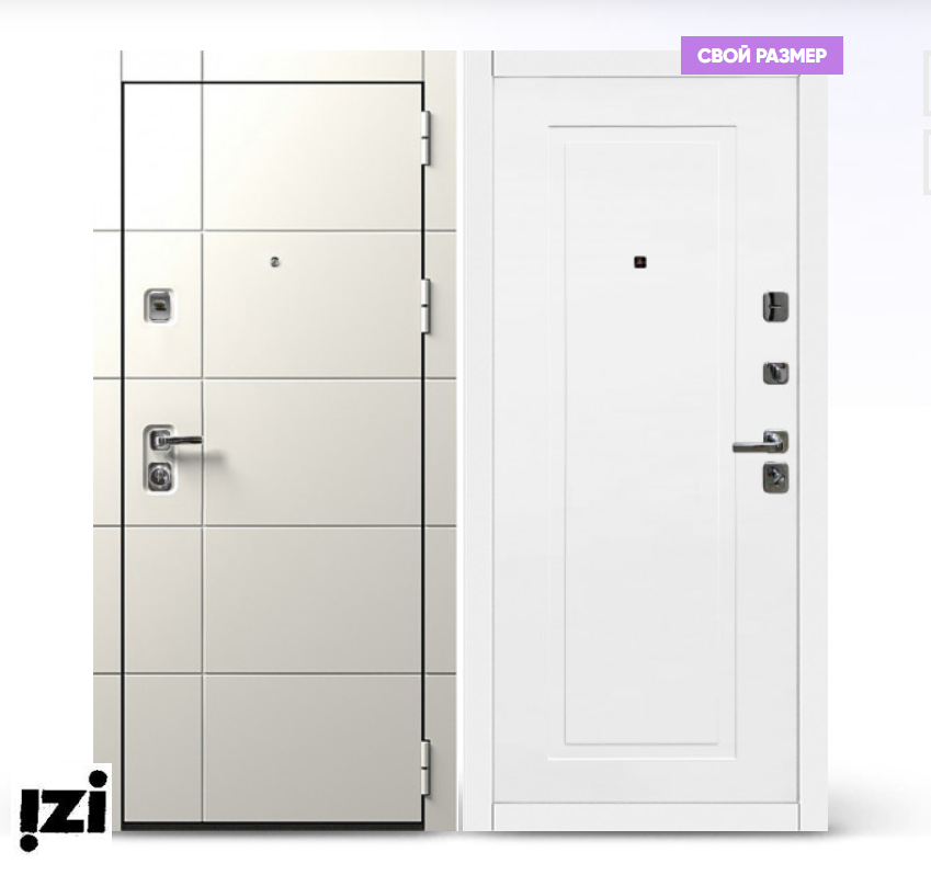 Входная дверь OIKO ACOUSTIC Grafika-2 White/K1 Софт белый