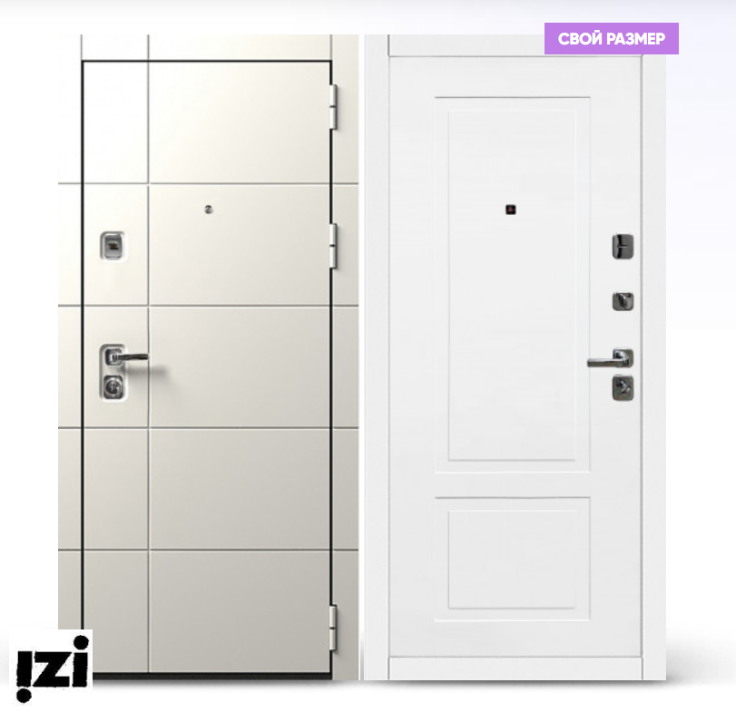 Входная дверь OIKO ACOUSTIC Grafika-2 White/K2 Софт белый