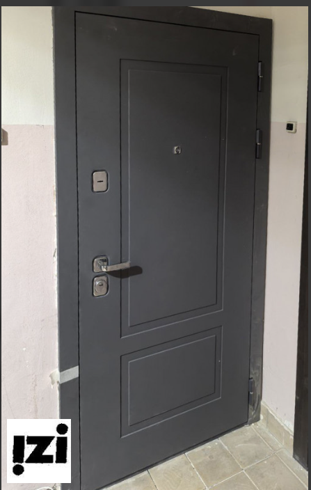 Входная дверь OIKO ACOUSTIC K2 Grey Soft/Art Софт белый