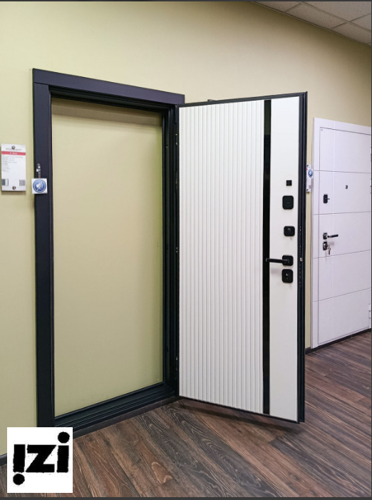 Входная дверь OIKO ACOUSTIC K2 Grey Soft/Art Софт белый