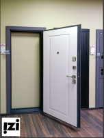 Входная дверь OIKO ACOUSTIC K2 Grey Soft/K1 Софт белый